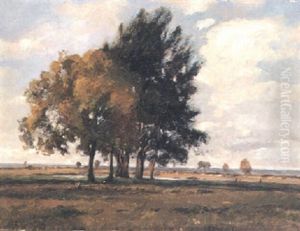 Landschaft Mit Baumgruppe by Otto Froelicher
