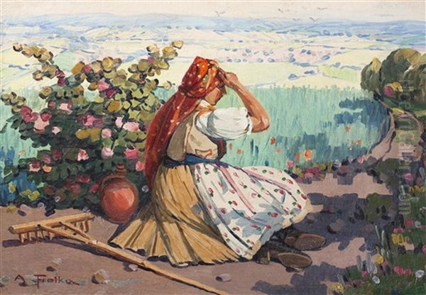 Girl In Repose - view 1
