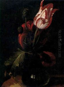 Vase De Tulipes by Hendrik de Fromantiou