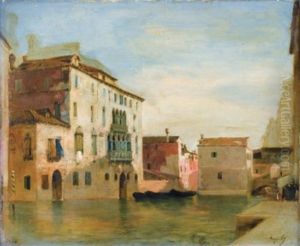 Vue D'un Canal A Venise