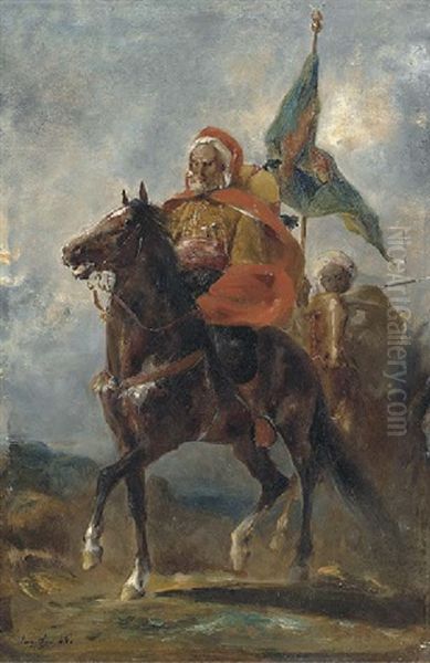 Oriental Warriors On Horseback - view 1