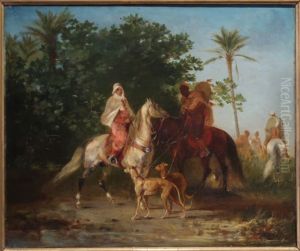 Le Depart Pour La Chasse by Eugene Fromentin