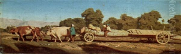 Oxen For The Heavy Logs - view 1