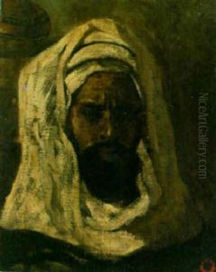 Portrait Of An Arab Man by Eugene Fromentin
