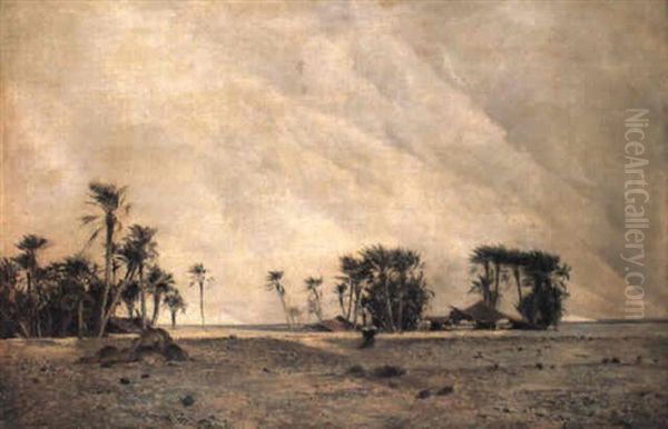 Lisiere D'oasis, Pendant Le "sirocco" - view 1