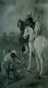 La Chasse Au Faucon En Algerie by Eugene Fromentin