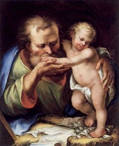 Der Heilige Joseph Mit Dem Jesusknaben