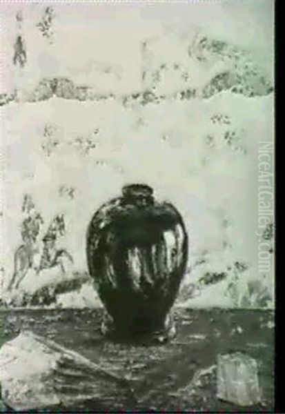 Still Life With Vase And Oriental Screen - view 1