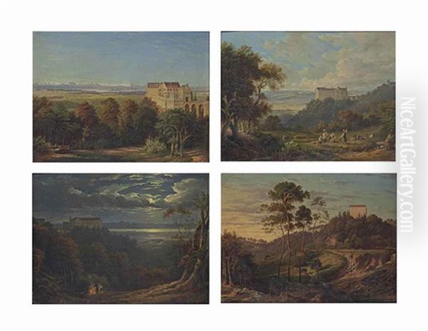Four Views Of Schloss Heiligenberg (4 Works) - view 1
