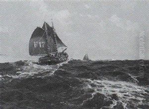 Fischkutter Auf See by Ernst Frommhold