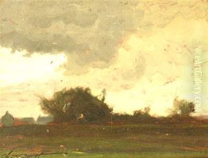 Petit Paysage Americain, Ciel Tourmente by Charles Henry Fromuth