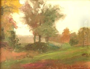 Petit Paysage Americain, Les Grands Arbres by Charles Henry Fromuth