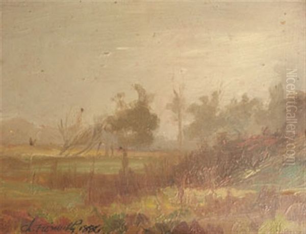 Petit Paysage Americain Ciel Gris - view 1