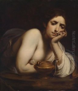 Die Bussende Heilige Maria Magdalena by Carl Froeschl