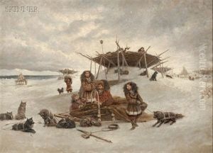 At Camp by George Albert Frost