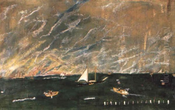 Fishing In Open Seas In Sail And Row Boats - view 1