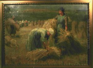 Bauerinnen Bei Der Heuernte by Martin Frost