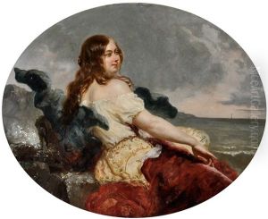 Portrait Of A Young Woman At The Seashore