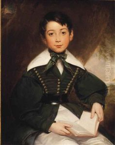 Portrait Of A Young Boy, Seated, Three-quarter-length, In A Green Jacket And Cravat