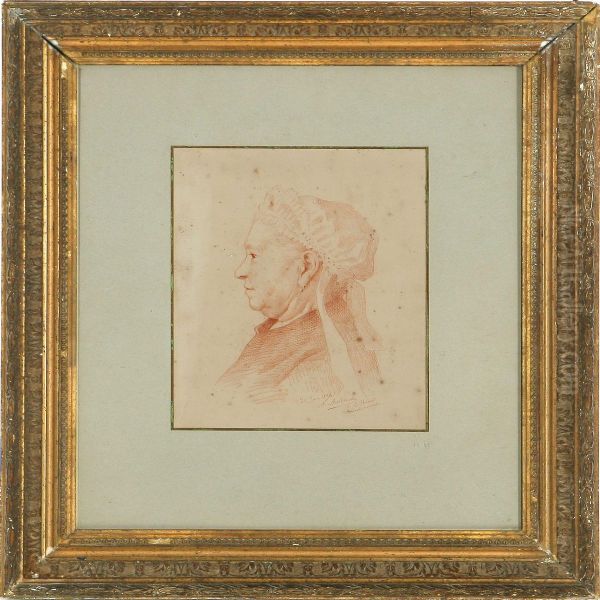 An Elderly Lady In Profile - view 1