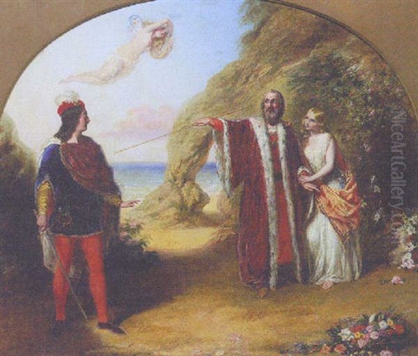 Prospero, Miranda And Ferdinand, The Tempest Act I - view 1