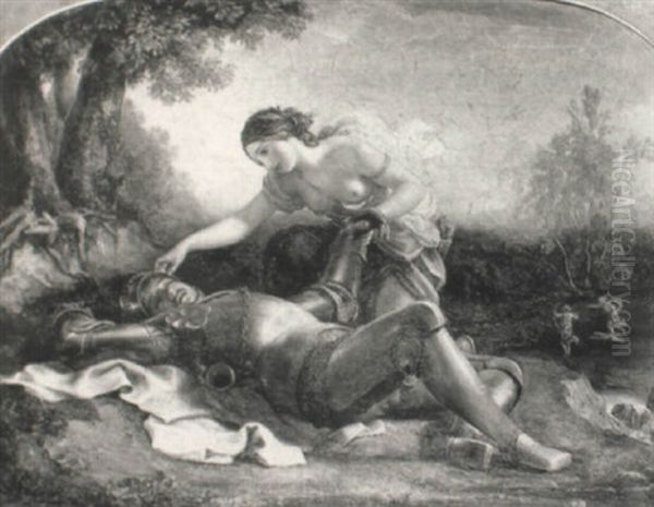 Diana The Huntress Comforting A Slain Knight - view 1