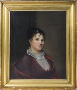 Portraits Of Jacob Forster And His Wife, Rebecca Vose Forster Of Charlestown, Massachusetts (pair) by James Frothingham