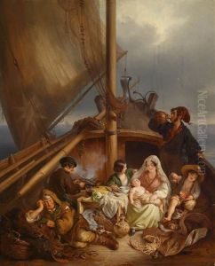 Fischerfamilie by Carl Fruhwirth