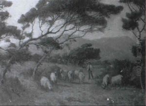 The Sheep Drover by Lewis George Fry