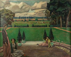 Garsington 19 (garsington Manor 1919?) by Roger Fry