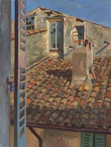 Rooftops, St Tropez by Roger Fry