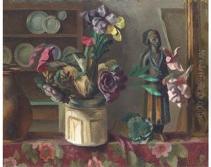 Still Life With African Figure by Roger Fry