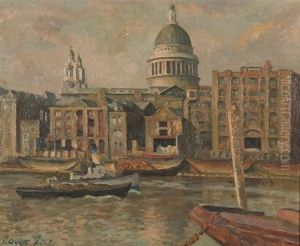 St. Paul's From The Thames by Roger Fry