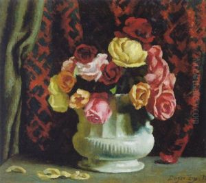 Still Life Of Roses by Roger Fry
