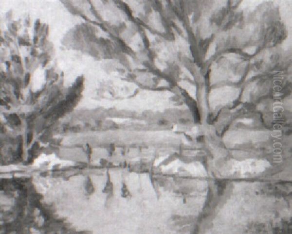 A Riverbank In Spring - view 1