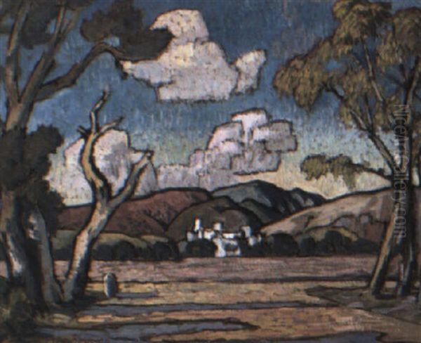 Landscape With Distant Town - view 1