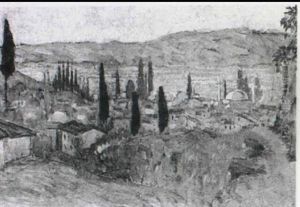 Two Views Of Bursa, Turkey [dim: 25.5 X 35 Cm]