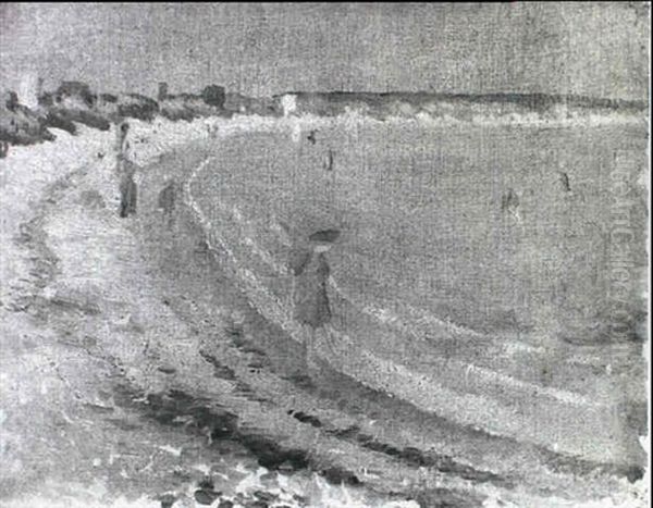 Figures On The Beach - view 1