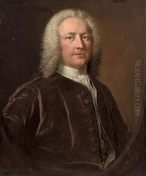 Portrait Of Thomas Crispe Of Catton In A Brown Velvet Coat - view 1