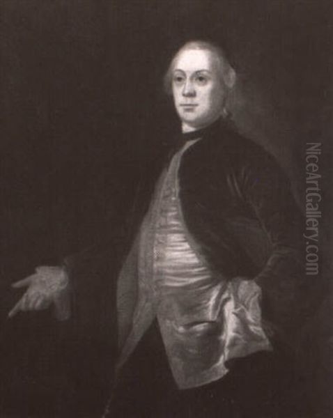 Portrait Of A Gentleman In A Blue Coat - view 1
