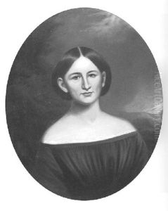 Portrait Of A Lady In A Blue Dress Portrait Of A Lady In A Blue Dress