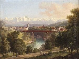 Ansicht Der Stadt Bern Vor Berner Oberland-alpenkette Mit Brucke Uber Die Aare Ansicht Der Stadt Bern Vor Berner Oberland-alpenkette Mit Brucke Uber Die Aare