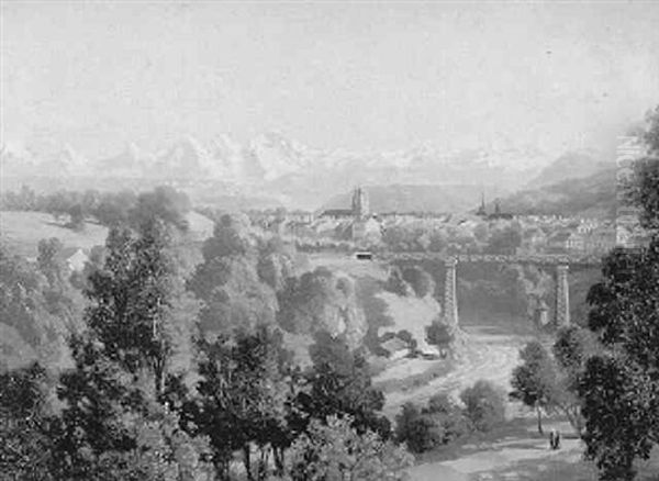 Bern, Von Der Enge Aus Gesehen - view 1