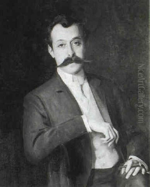 Portrait Of A Gentleman, Half Length, Holding A Cigar - view 1