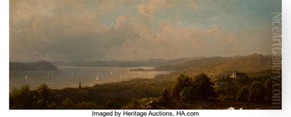 A View From Mr. Henry Villard Villa At Dobbs Ferry, Hudson - view 1