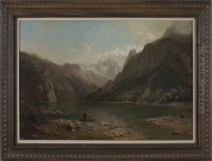 Mountain Lake, Glacier Park, Montana by Hermann Fuechsel