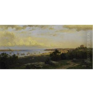 Panoramic River View by Hermann Fuechsel