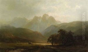 Haying In The Valley by Hermann Fuechsel