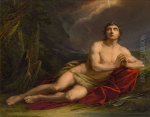 Johannes Der Taufer Betend In Der Wuste