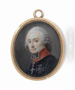Friedrich Karl Joseph Reichsfreiherr Von Erthal (1719-1802), Prince Elector And Archbishop Of Mainz, In Black And Red Archbishop's Robes, Wearing A Diamond-set Crucifix And The Breast-star Of The Order Of The Teutonic Knights